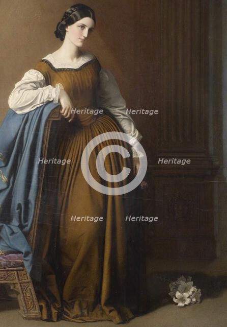 Mrs Georgina Maria Grenfell, died 1894, married Glyn. Creator: Robert Thorburn.