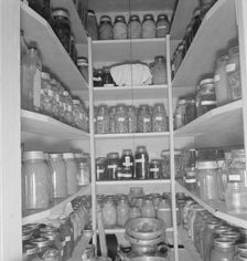 Mrs. Granger's storeroom, Yamhill farms, Yamhill County, Williamette Valley, Oregon, 1939. Creator: Dorothea Lange