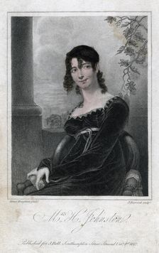 Mrs H Johnston 1812.Artist: J Hopwood