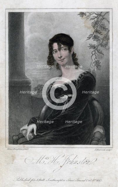 'Mrs H Johnston', 1812.Artist: J Hopwood