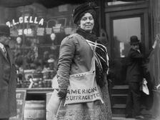 Mrs. H. Riordan, suffragette, New York, 1910. Creator: Bain News Service