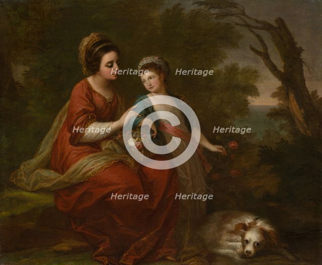 Mrs. Hugh Morgan and Her Daughter, c. 1771. Creator: Angelica Kauffman.