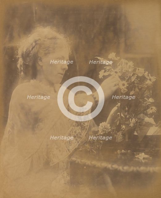 Mrs. Halford Vaugham, Freshwater, 1873. Creator: Julia Margaret Cameron.