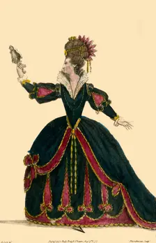 Mrs. Hartley in the Character of Mary Queen of Scots 1777. Creator: J Thornthwaite