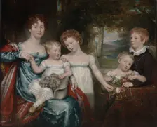 Mrs. Hawkins and Family, ca. 1818-1820. Creator: Unknown