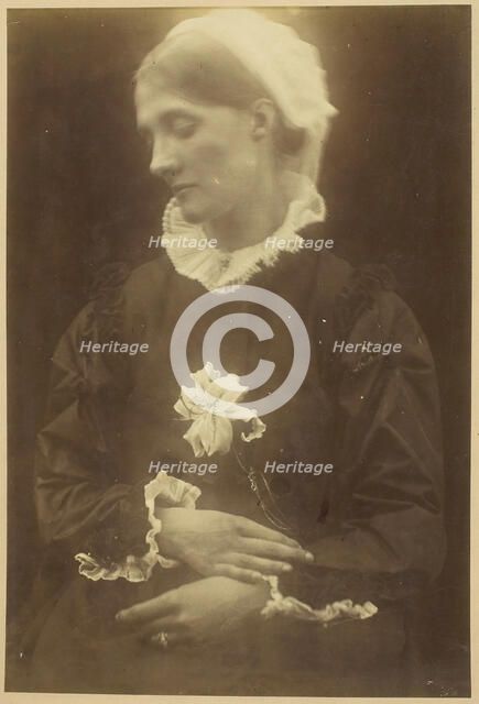 Mrs. Herbert Duckworth, c. 1874. Creator: Julia Margaret Cameron.