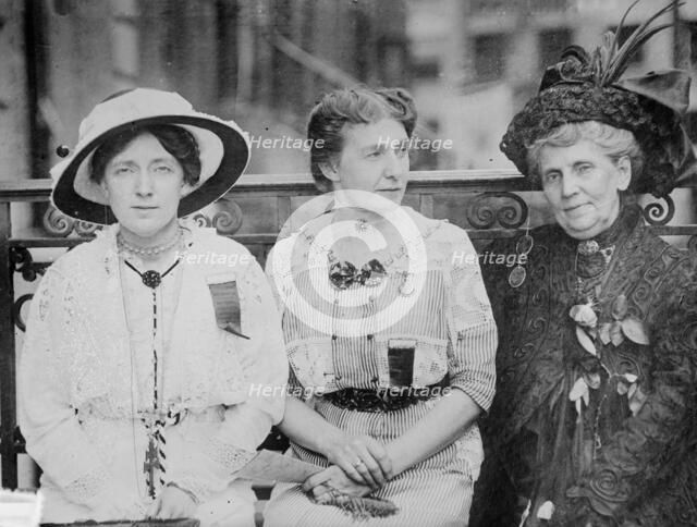Mrs. H.H. Lund, Mrs. Francolini and Mrs. Slack, between c1910 and c1915. Creator: Bain News Service.