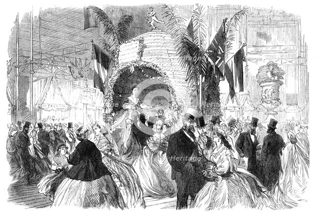 Mrs. Howard Paul’s Beehive, at the Royal Dramatic College Festival, in the Crystal Palace, 1865. Creator: Unknown.