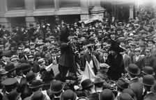 Mrs. H.S. Blatch in Wall St., between c1910 and c1915. Creator: Bain News Service