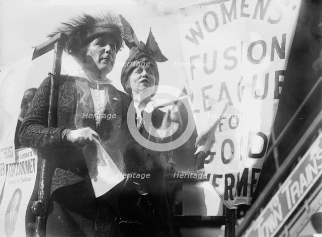 Mrs. J.B. Harriman [and] Mrs. C.D. Gibson, 1913. Creator: Bain News Service.