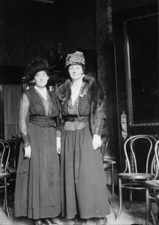 Mrs. Juliette Gordon Low (left) Mrs. Arthur O. Choate (Anne Hyde Choate)...between c1915 and c1920. Creator: Bain News Service