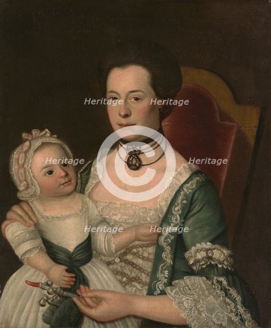 Mrs. Jacob Hurd and Child, ca. 1762. Creator: William Johnston.