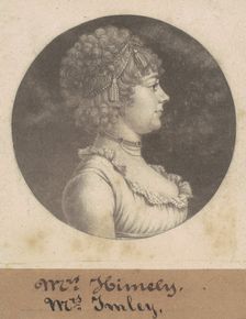 Mrs. James Henderson Imlay, 1801. Creator: Charles Balthazar Julien Févret de Saint-Mémin