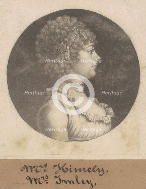 Mrs. James Henderson Imlay, 1801. Creator: Charles Balthazar Julien Févret de Saint-Mémin.