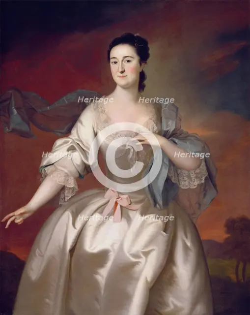 Mrs. James Pitts, 1757. Creator: Joseph Blackburn.