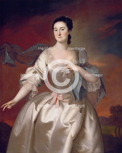 Mrs. James Pitts, 1757. Creator: Joseph Blackburn.