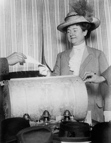 Mrs. Jas. Ralph [i.e. Rolph], Jr., voting, 1911 or later. Creator: Bain News Service