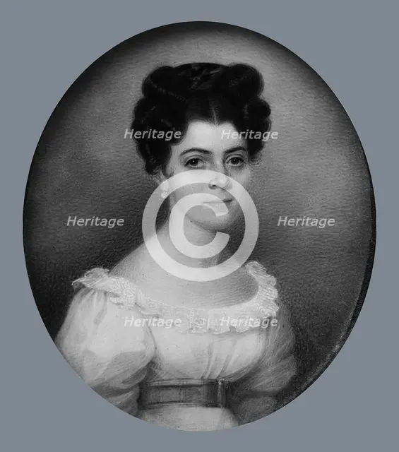 Mrs. Jean Pierre Barre, 1825-30. Creator: Charles Fraser.