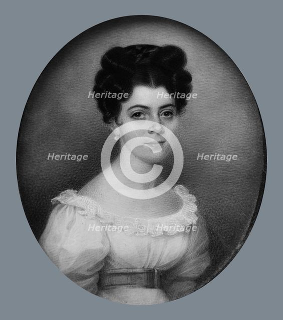 Mrs. Jean Pierre Barre, 1825-30. Creator: Charles Fraser.