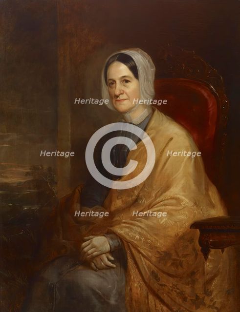 Mrs. Jesse Hare (Catherine H. Welch), 1848. Creator: Alfred Jacob Miller.