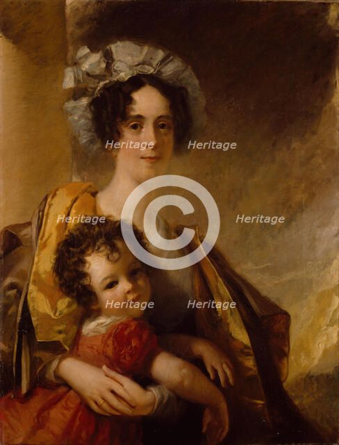 Mrs John Clerk Maxwell (nee Frances Cay) and her Son James, 1833. Creator: William Dyce.