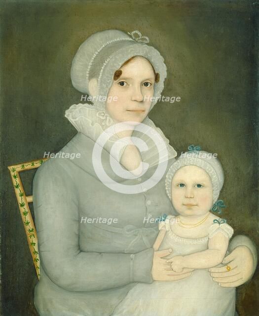 Mrs. John Harrisson and Daughter, c. 1823. Creator: Frederick Mayhew.