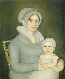 Mrs. John Harrisson and Daughter, c. 1823. Creator: Frederick Mayhew