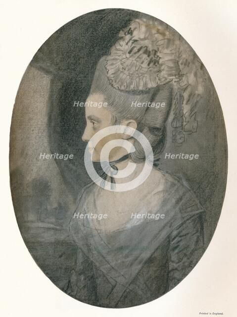 'Mrs. John Mortlock (Nee Harrison)', c1780. Artist: John Downman.