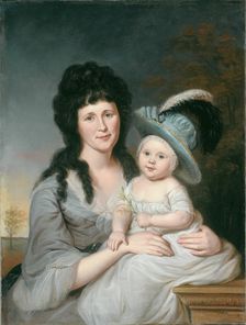 Mrs. John Nicholson (Hannah Duncan) and John Nicholson, Jr., 1790. Creator: Charles Willson Peale