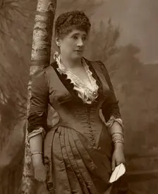 Mrs John Wood, British actress and theatre manager, 1888. Artist: Ernest Barraud