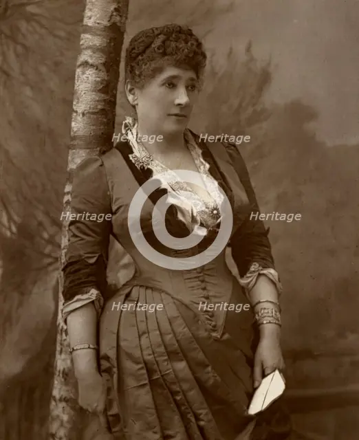 Mrs John Wood, British actress and theatre manager, 1888.  Artist: Ernest Barraud