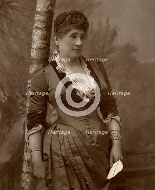 Mrs John Wood, British actress and theatre manager, 1888.  Artist: Ernest Barraud