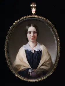 Mrs. John Willis Ellis (Mary White), 1846. Creator: John Henry Brown