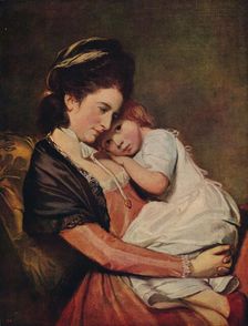 Mrs Johnstone and her Son (?) 1775-1780, (c1915). Artist: George Romney