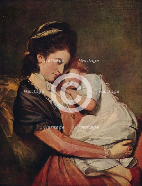 'Mrs Johnstone and her Son (?)', 1775-1780, (c1915). Artist: George Romney.