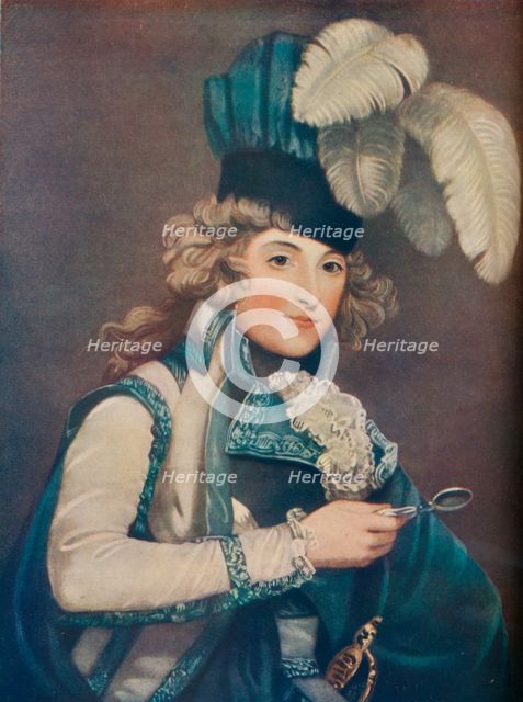 'Mrs. Jordan in the Character of Hypolita, c1791, (1910). Artist: John Jones.