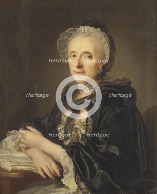 Mrs Kristina Magdalena Wargentin, 1769. Creator: Lorens Pasch the Younger.