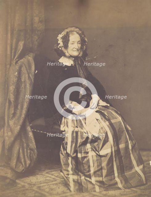 Mrs. Lydia Huntley Sigourney, 1850s. Creator: Unknown.