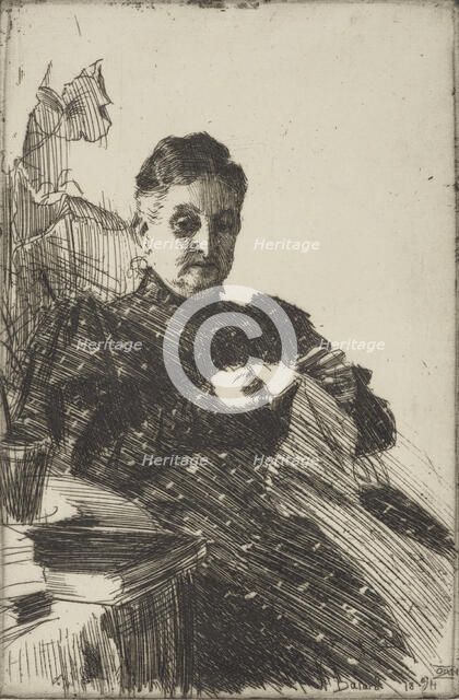 Mrs Lamm, 1894. Creator: Anders Leonard Zorn.