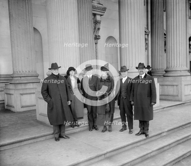 Mrs. Lawrence Lewis, Rep. Simon D. Fess Sen. C. Curtis, between 1910 and 1920. Creator: Harris & Ewing.