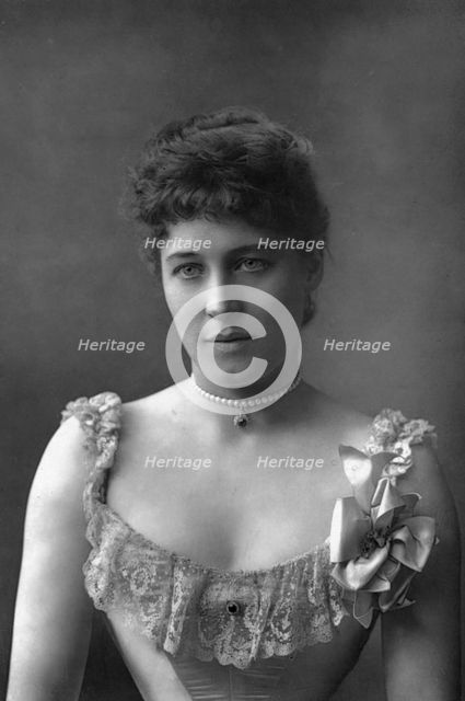 Mrs Lillie Langtry, British actress, 1890. Artist: W&D Downey