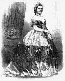Mrs Lincoln c1860s.Artist: Brady