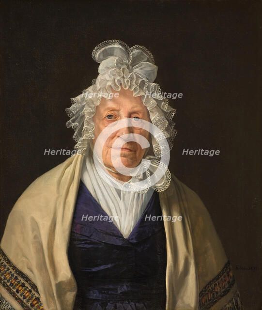 Mrs Lindam, née Goos, widow of supercargo [?] Lindam in the East Indies, 1839. Creator: Johan Vilhelm Gertner.