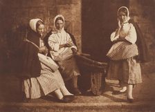 Mrs. Logan and Two Unknown Women, Newhaven, 1843/47, printed c. 1916. Creators: David Octavius Hill, Robert Adamson, Hill & Adamson