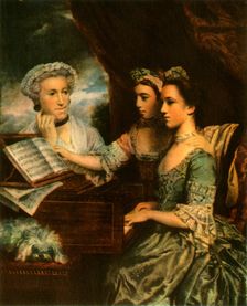 Mrs Paine and her Daughters, c1767, (1942). Creator: Sir Joshua Reynolds