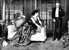 Mrs. Patrick Campbell and Mr. Hare in "The Notorious Mrs. Ebbsmith," at the Garrick Theatre, 1895. Creator: George Meisenbach