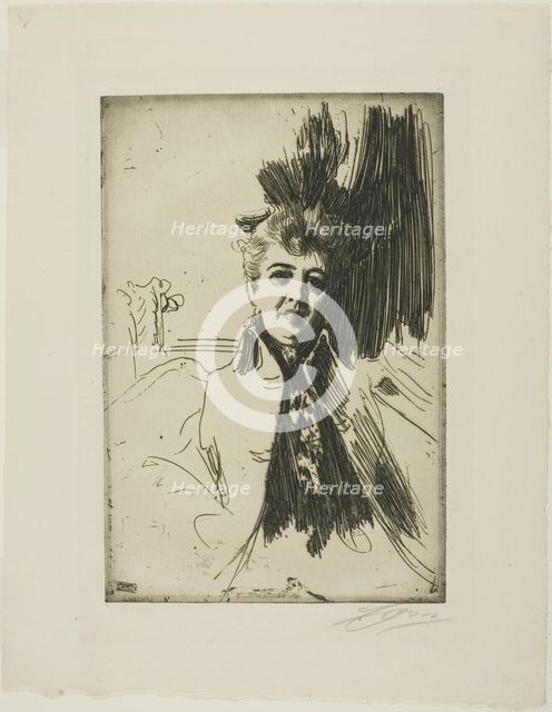 Mrs. Potter Palmer, 1896. Creator: Anders Leonard Zorn.