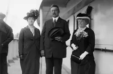 Mrs. R.A.C. Smith, Mr. R.A.C.Smith, and Mrs. J.F. Day, between c1910 and c1915. Creator: Bain News Service
