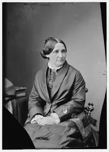 Mrs. R.B. Hayes, wife of President Hayes, between 1870 and 1880. Creator: Unknown