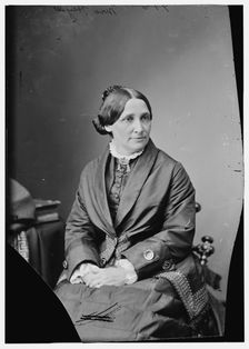 Mrs. R.B. Hayes, wife of President Hayes, between 1870 and 1880. Creator: Unknown